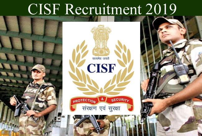 Recruiting 429 Head Constables : CISF Recruitment 2019