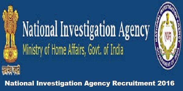 NIA Recruitment 2019 :  Inspector, Sub Inspector Post