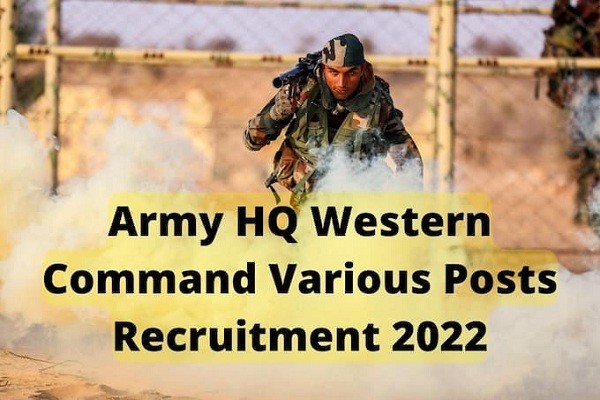 HQ Western Command Recruitment 2022