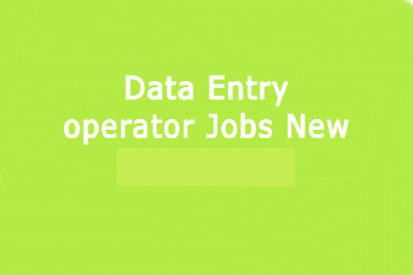 Need For Data Entry Operator