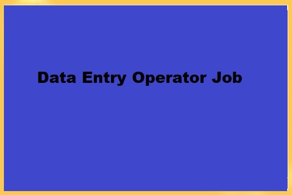 Job Opening For Data Entry Operator in Ahmedabad