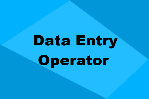 Data Entry Operator Job in Hosur