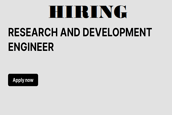 Job Opening For Research and Development Engineer in Bangalore