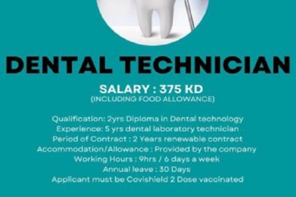 Dental Lab Technician Job in Kuwait