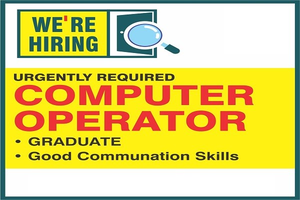 Open Position For Computer Operator
