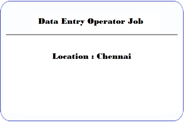 Hiring Freshers for Data Entry operator